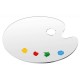 Acrylic pallet 30*40 oval 2.6 mm thick, smooth, large plain